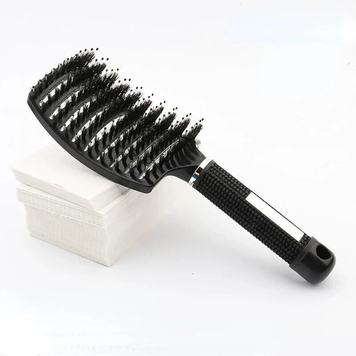 Boar Bristle & Nylon Pin Hairbrush – Smoothing & Detangling Brush