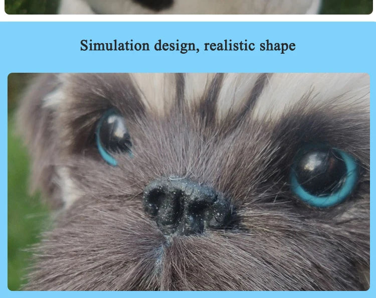New Simulation Electric Dog, Voice Control, Walking, Nodding, Music