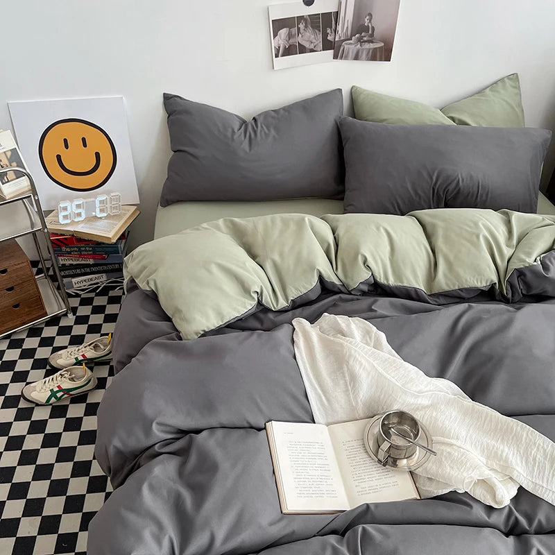 Washed Cotton Duvet Cover Set