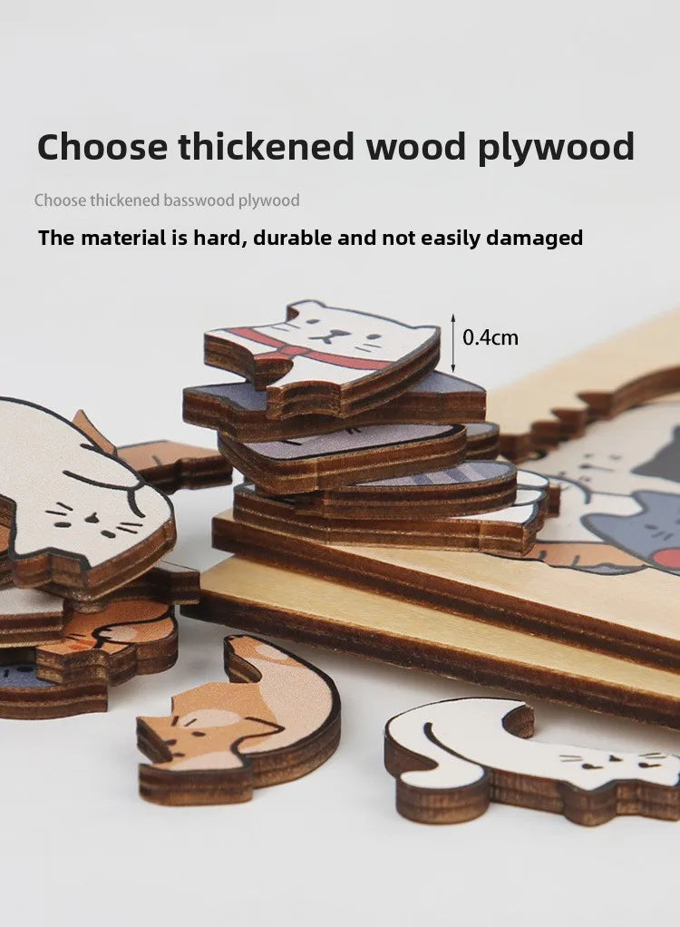 Wooden Animal-Shaped Puzzle