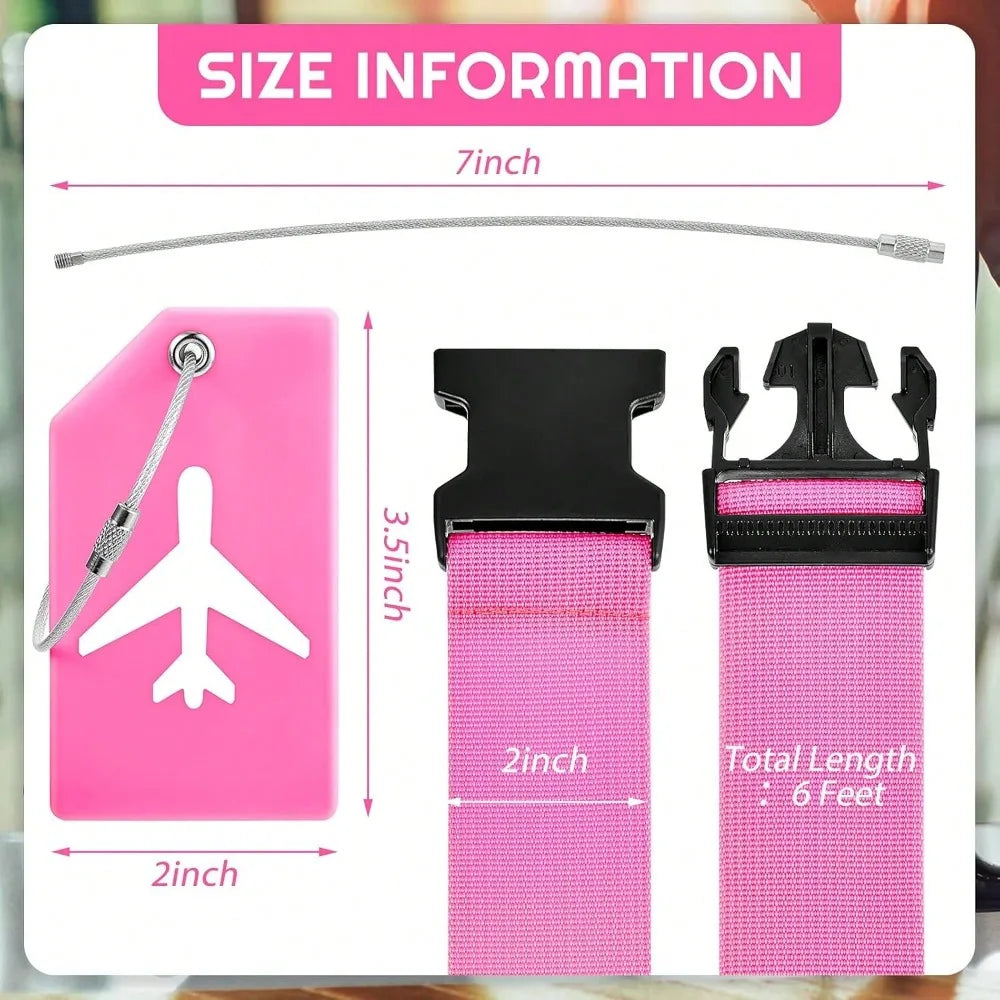 Adjustable Luggage Strap Set