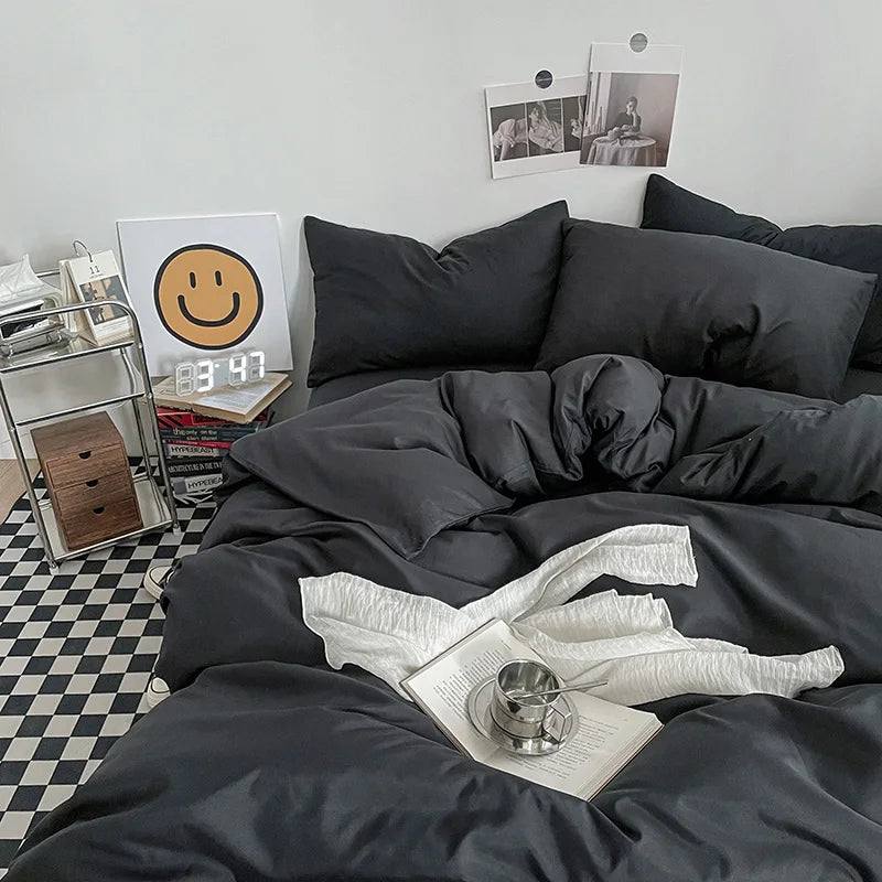 Washed Cotton Duvet Cover Set
