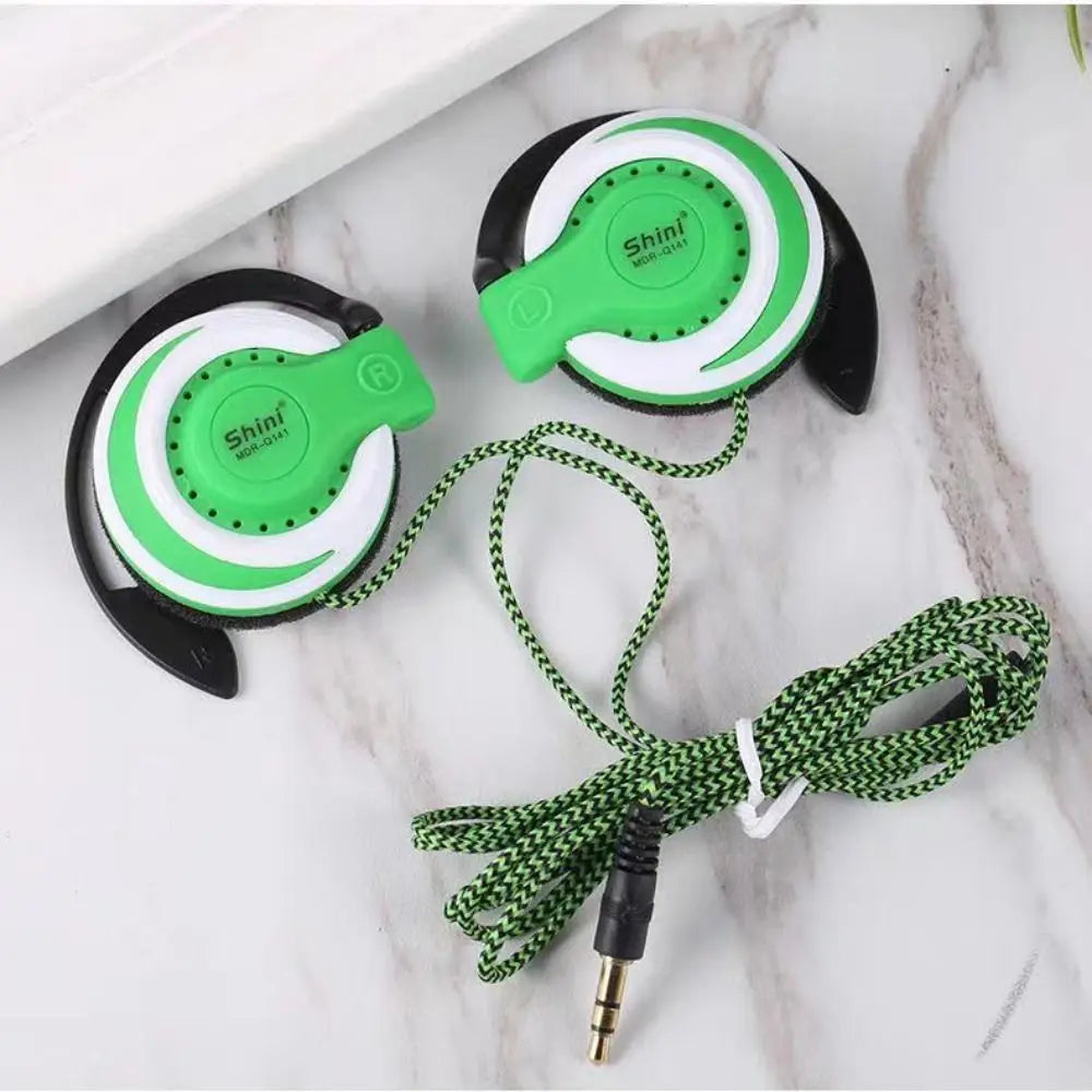 Sweatproof Ear Hook Earphones with Super Bass & Noise Cancelling