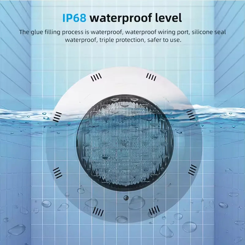 Pool Underwater LED Light 12V - IP68 Waterproof, 18W–45W