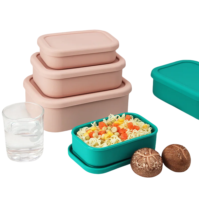 Silicone Food Storage Containers - Airtight, Microwave, Dishwasher, Freezer