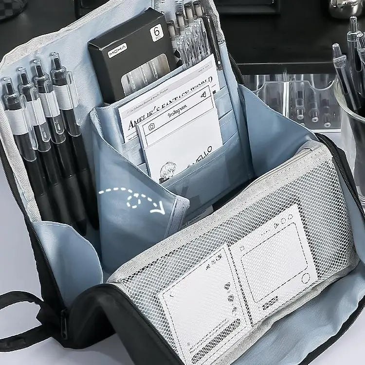 Large Capacity Pencil Case & Stationery Storage Bag