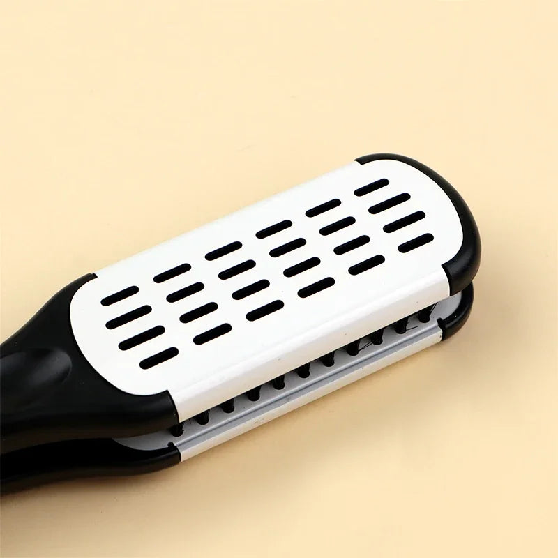 Pro Double Brush Nylon Hair Straightener