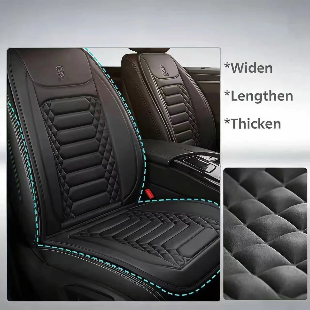 1/2pcs Winter Heated Car Seat Cover - 12V Heating