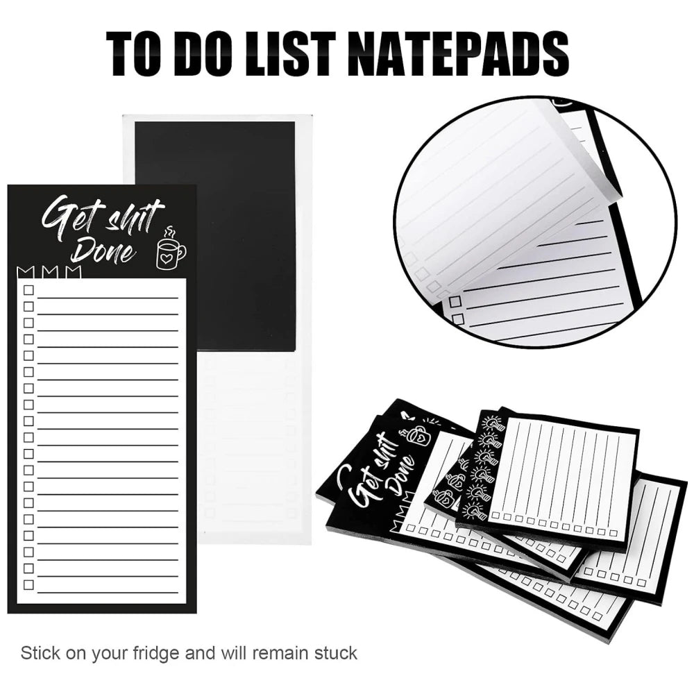 Magnetic Notepad with Pen Holder – Fridge Organiser Pad