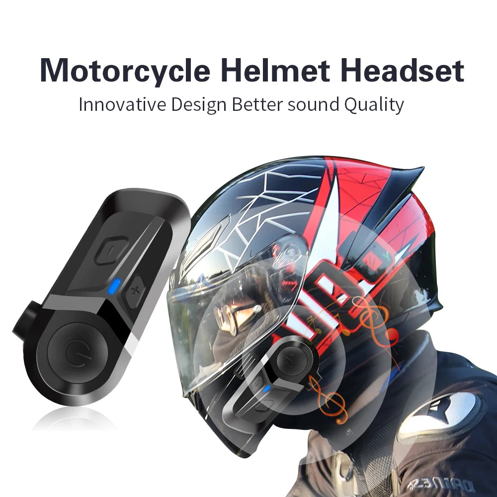 Wireless Bluetooth 5.3 Motorcycle Helmet Headset