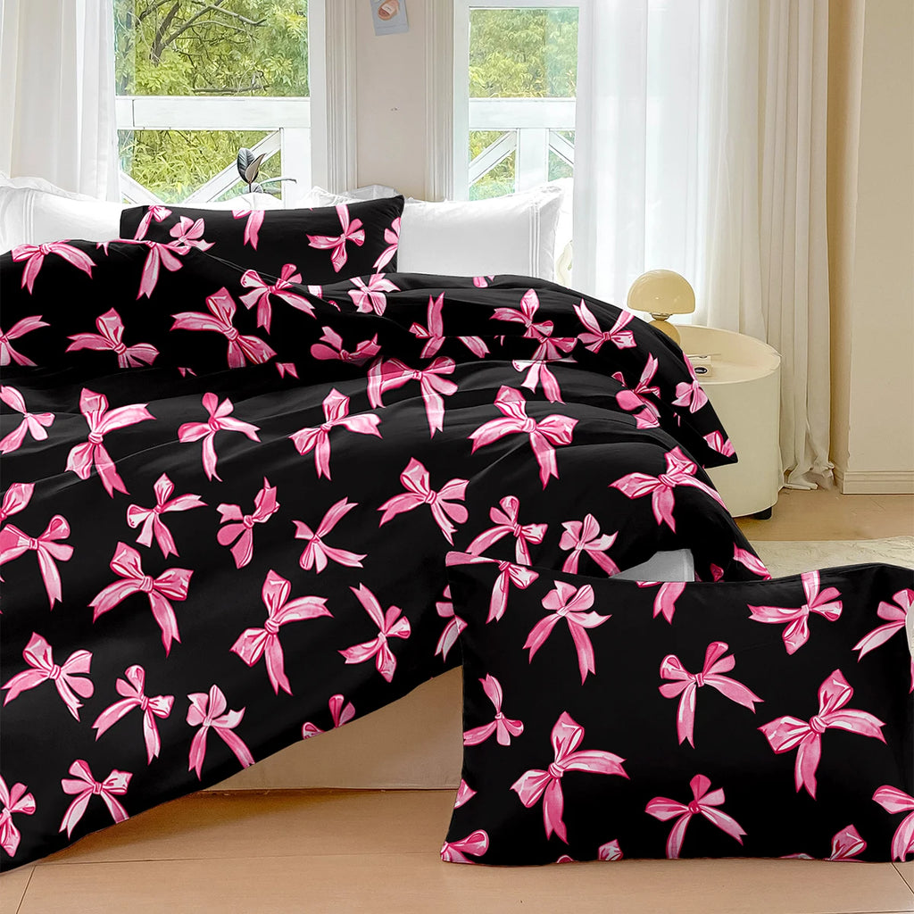 3 Pcs/set Duvet Cover Set - 1 Duvet Cover & 2 Pillowcase Soft