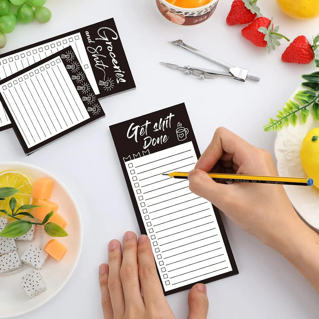 Magnetic Notepad with Pen Holder – Fridge Organiser Pad