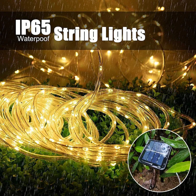 Waterproof Outdoor Solar LED String Lights