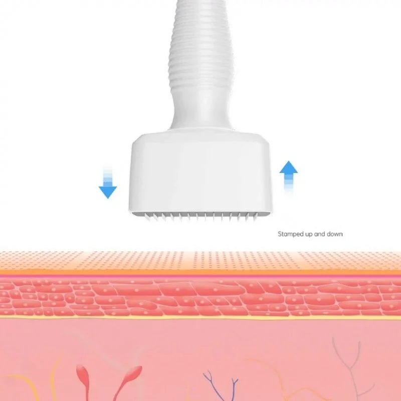 140A 0.25mm Derma Stamp Microneedling - Adjustable Titanium Needle Length - Beard Growth, Scalp Hair