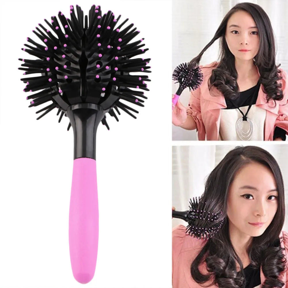 3D Round Ball Styling Hairbrush