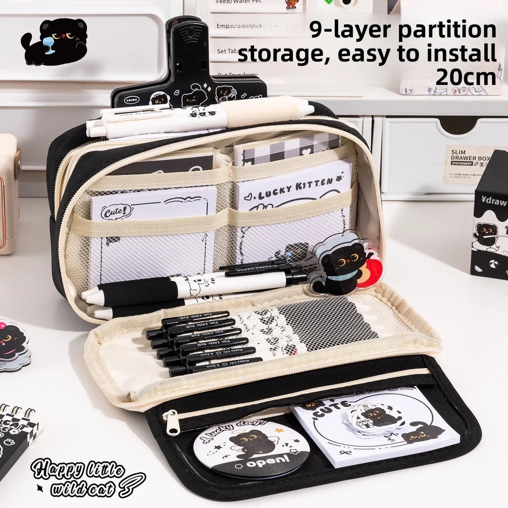 Black Kitten Stationery Gift Set