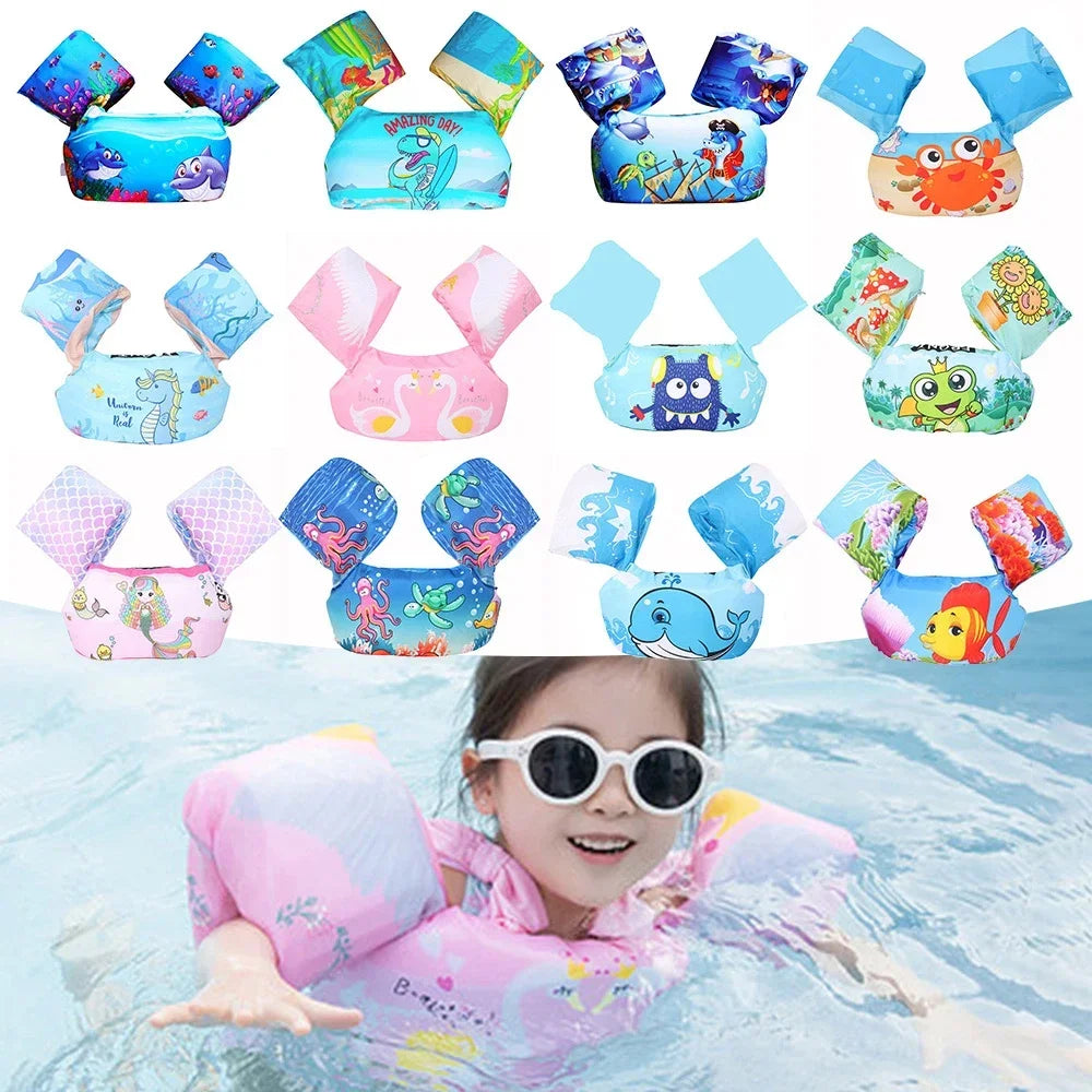 Kids Cartoon Pool Float Armband - Life Jacket