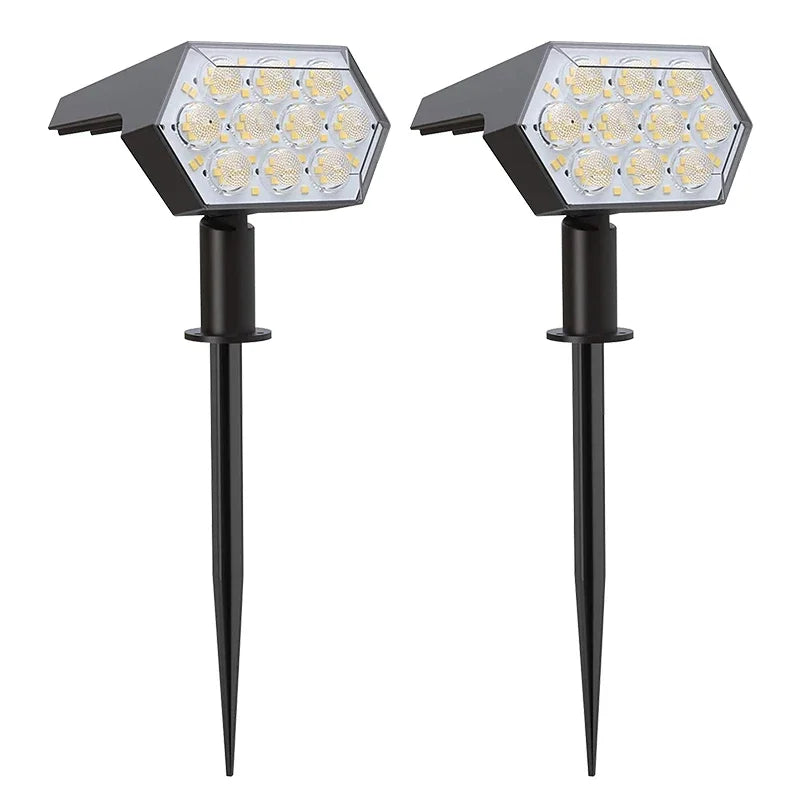 92 LED Waterproof Solar Spotlights for Outdoors