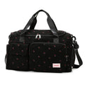 Corduroy Tote Bag with Shoe Compartment