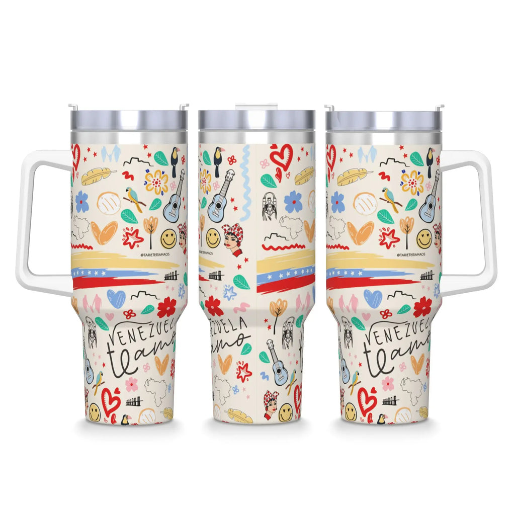 Aesthetic Art Stainless Steel Thermal Tumbler