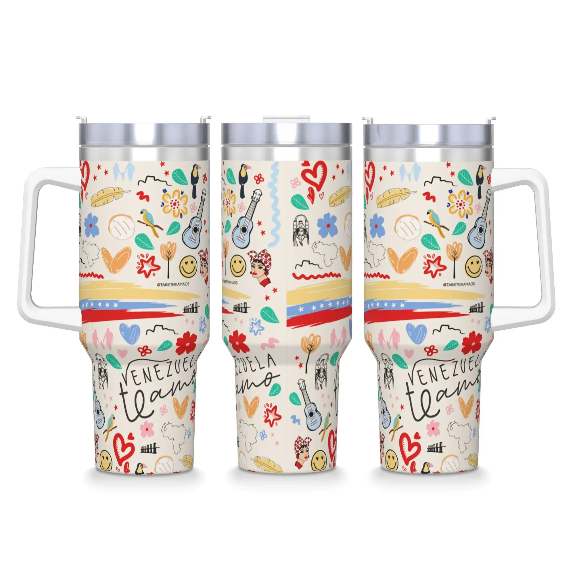 Aesthetic Art Stainless Steel Thermal Tumbler