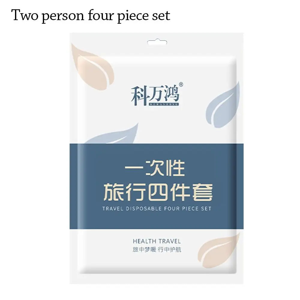 3/4-Piece Disposable Bed Set - Duvet Cover, Pillowcase and sheet