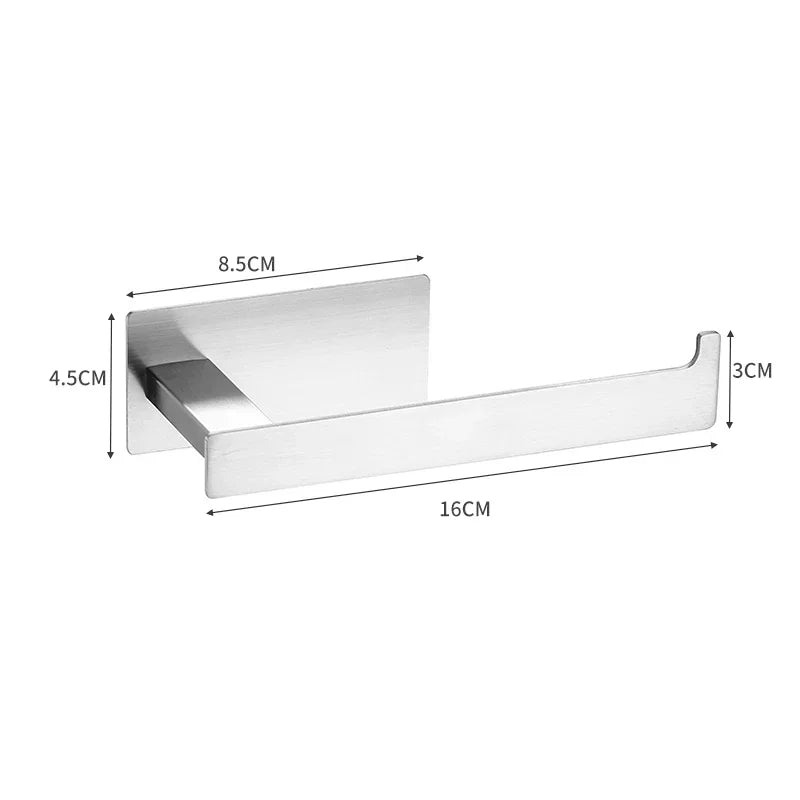 Matte Black Bathroom Accessories Set - Wall Mounted