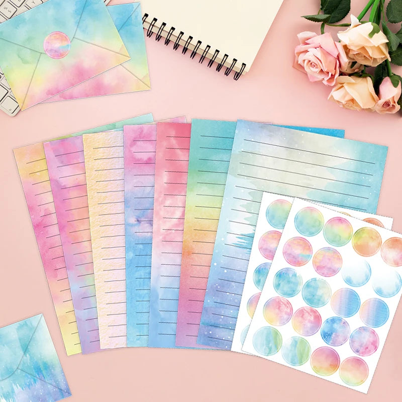 160-Piece All-in-One Writing Kit - Papers, Envelopes & Dot Stickers