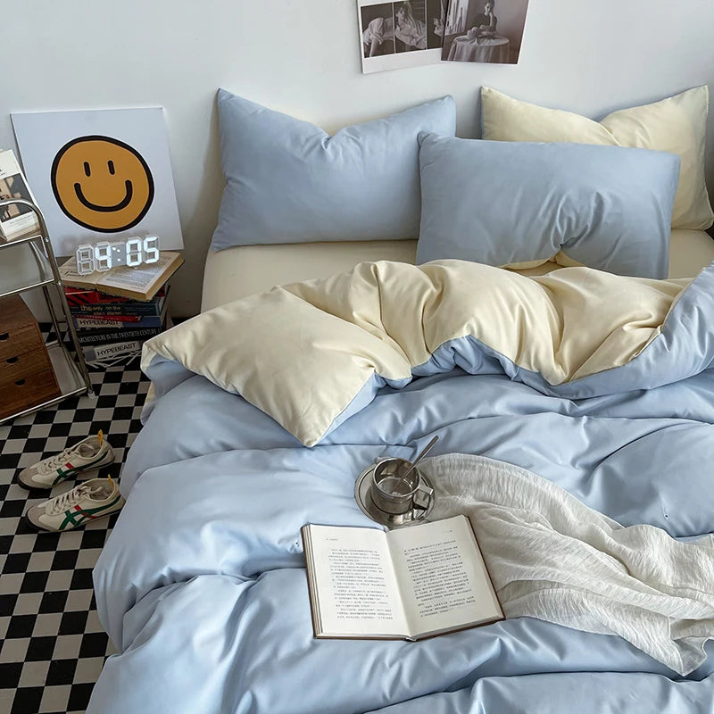 Washed Cotton Duvet Cover Set
