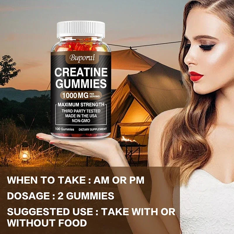 Creatine Monohydrate Gummies - Energy & Muscle Building