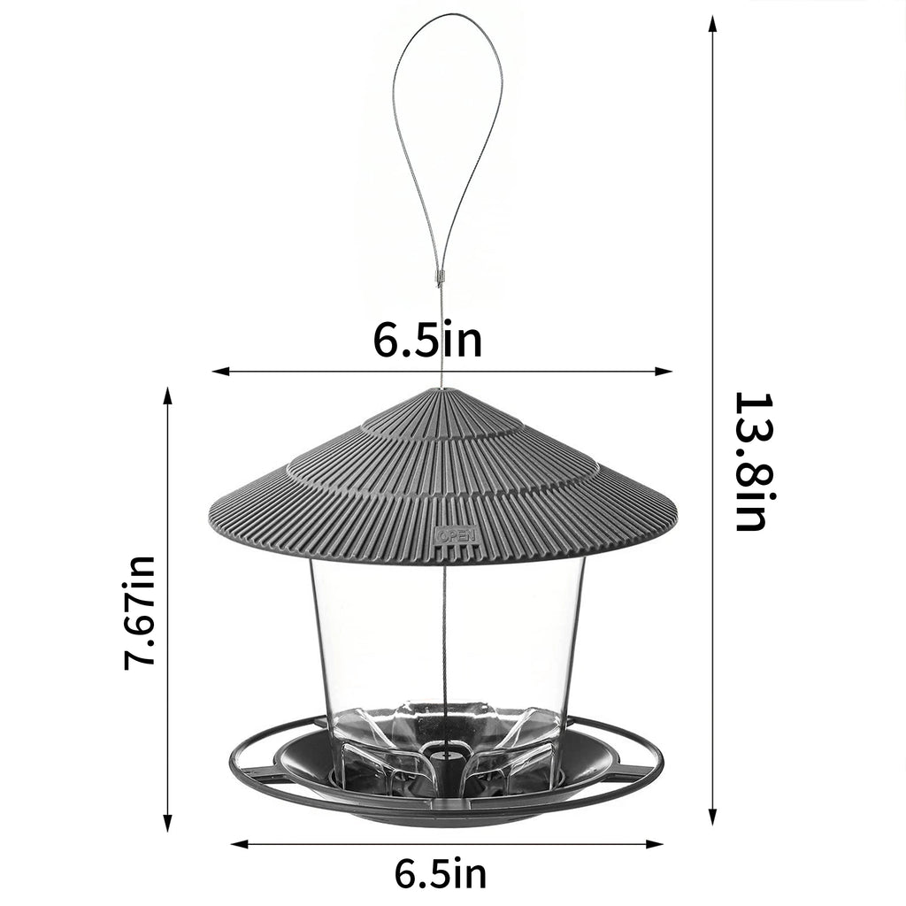 Hanging Outdoor Bird Feeder with Multiple Hole Dispenser