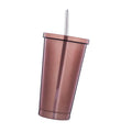 Stainless Steel Smoothie Cup with Straw