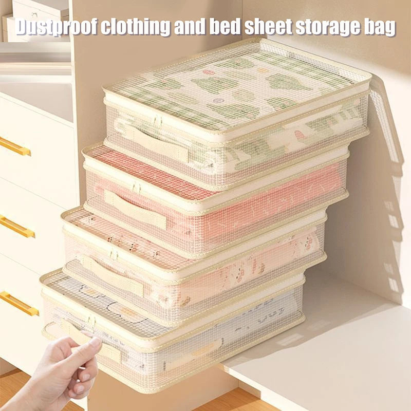 Four-piece Storage Bag Set for Bed Sheets and Duvet Covers, Extra Thick, Mildew-proof And Dust-proof.