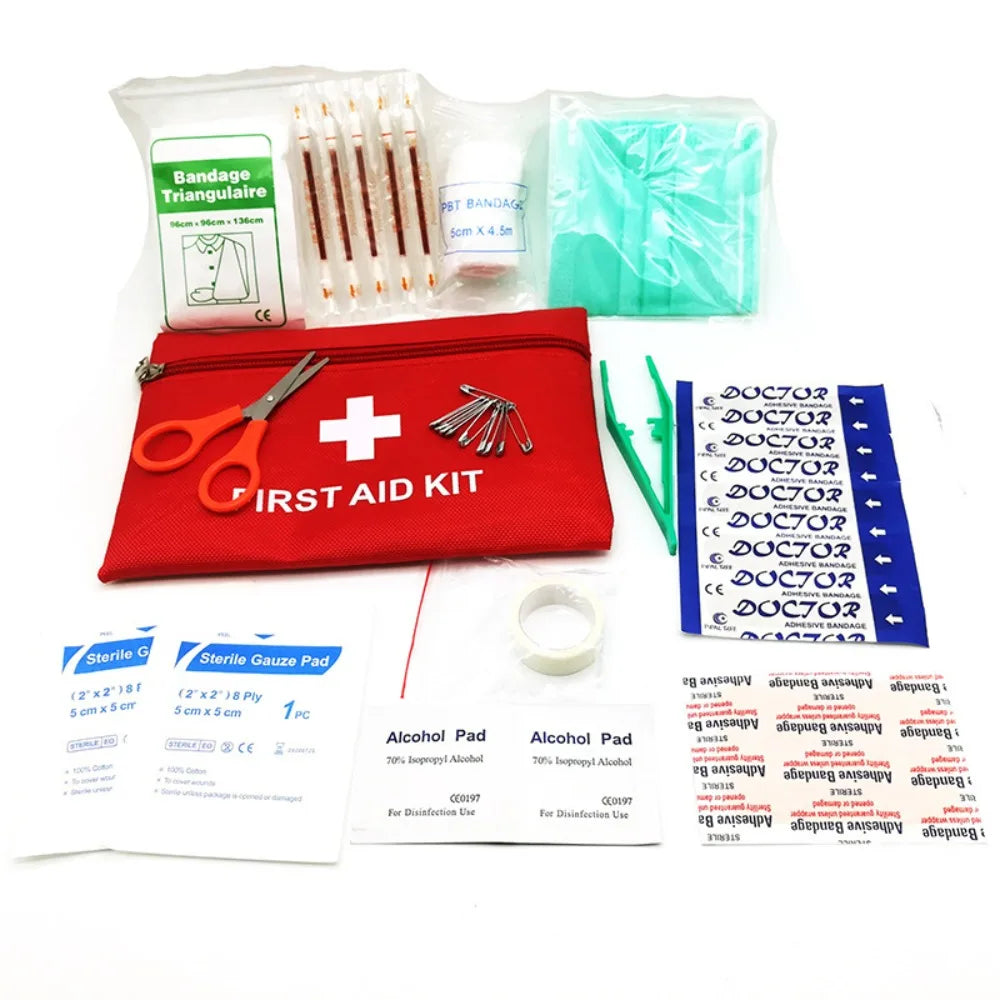 13-Piece Portable First Aid Kit - Outdoor, Home & Travel