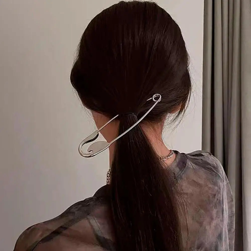 Metal Hair Claws with Large Safety Pin