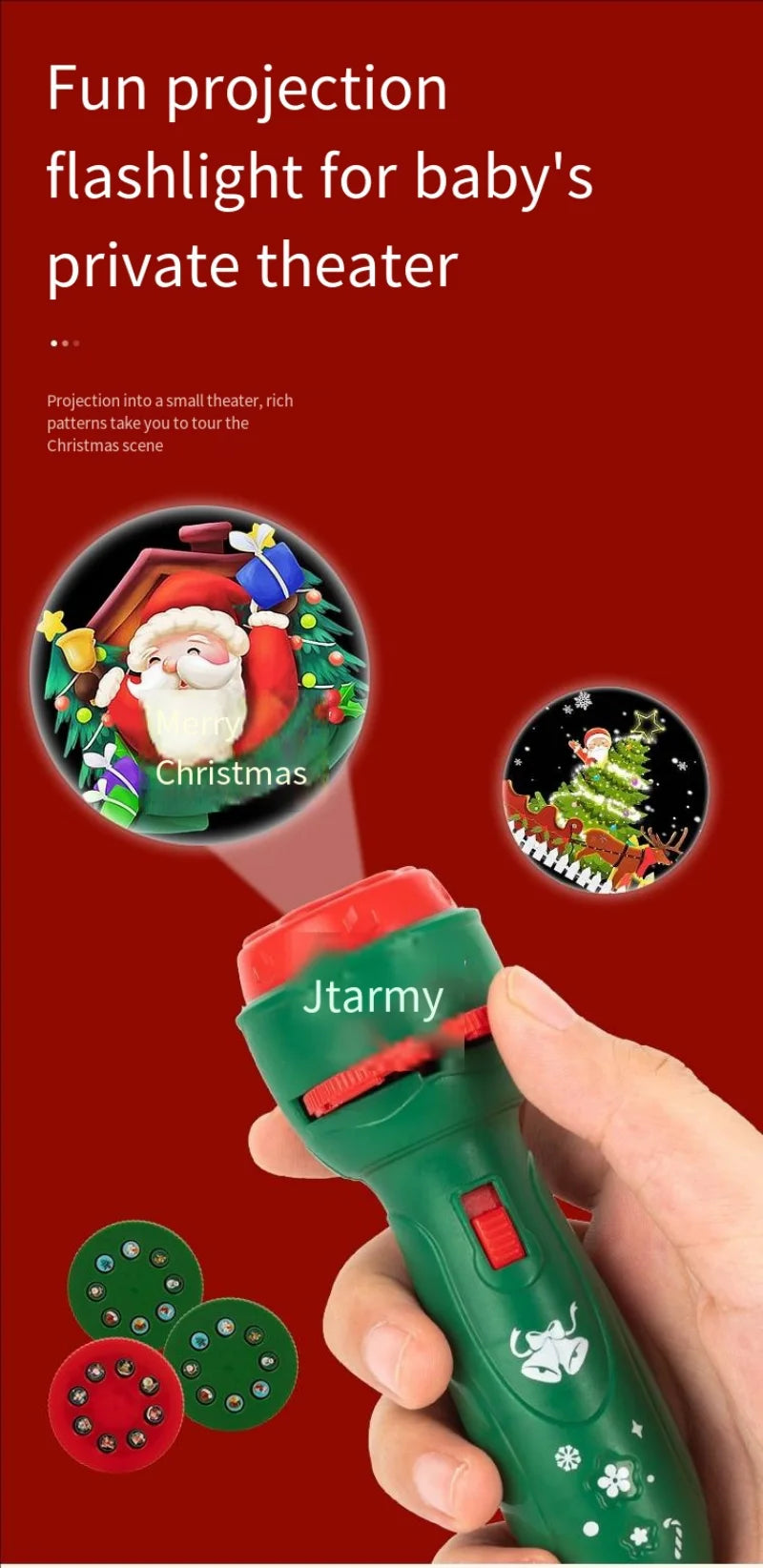 Children's Luminous Cartoon Projector – Night Light Toy