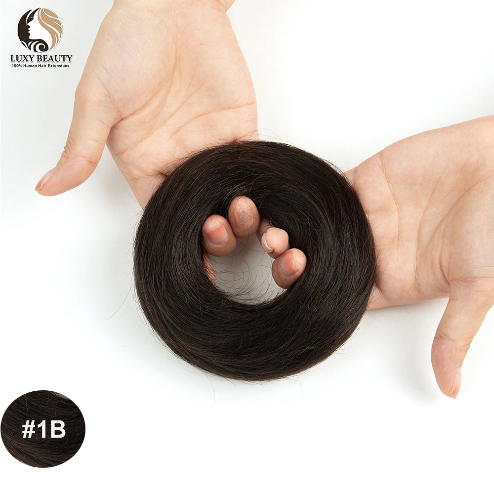 Human Hair Donut Chignon Bun Scrunchie – Updo Style, Natural Look