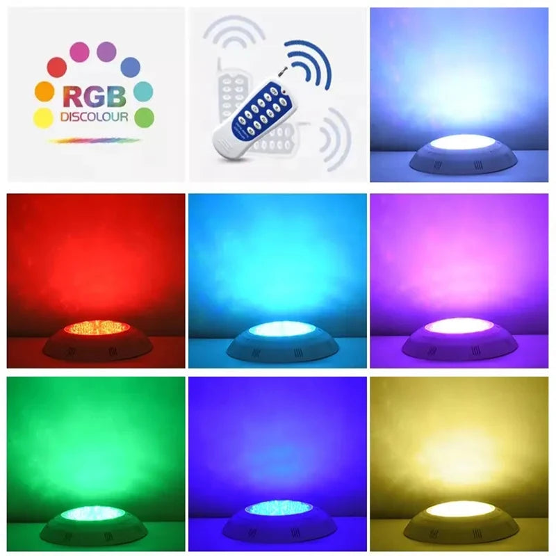 Pool Underwater LED Light 12V - IP68 Waterproof, 18W–45W