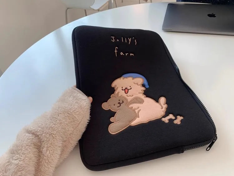 Cute Laptop Sleeve For, MacBook Air Pro 13.3, 13.6, 14, 15, 16, Xiaomi, Huawei, Dell, Asus, HP, Lenovo - 15.6 Inch