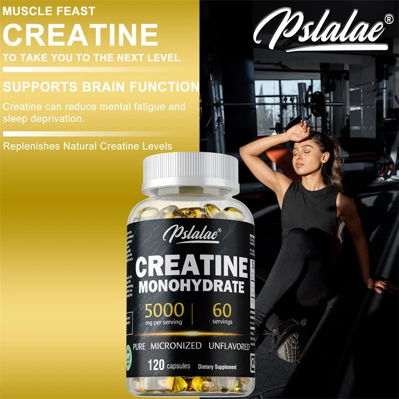 Creatine Monohydrate - Vegetarian & Gluten-Free Muscle Strength Formula
