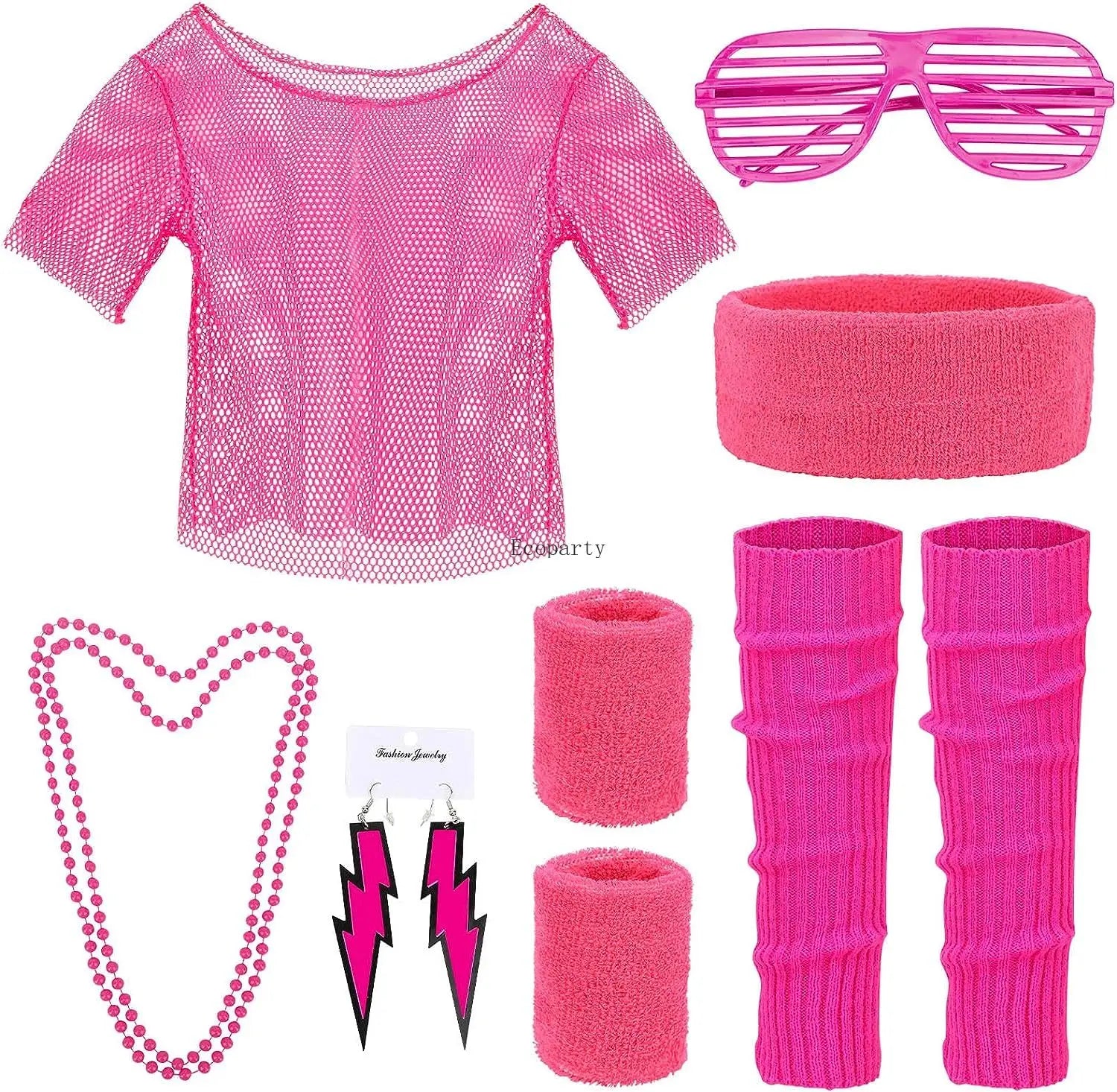 80s & 90s Retro Outfit Accessories Set