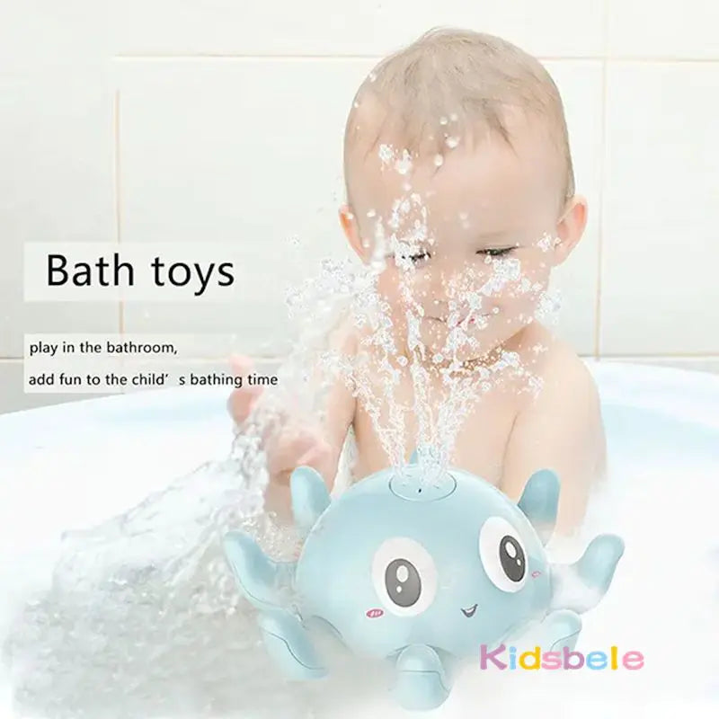 Light-Up Musical Octopus Baby Bath Spray Toy