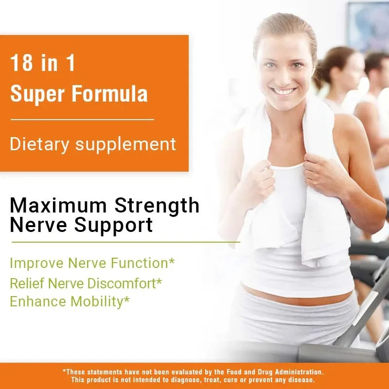 Neuropathy Support Supplement 600mg - Nerve, Brain & Energy Health
