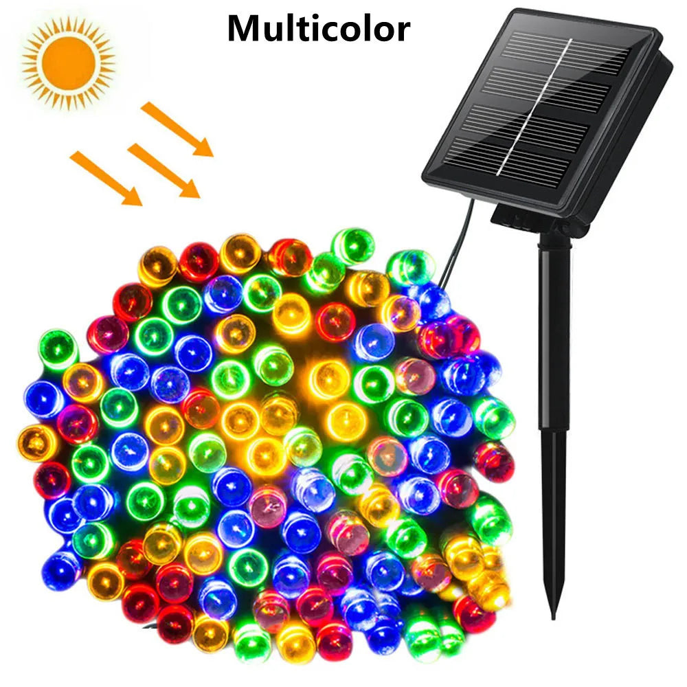 Waterproof Outdoor Solar LED String Lights (23-99ft)