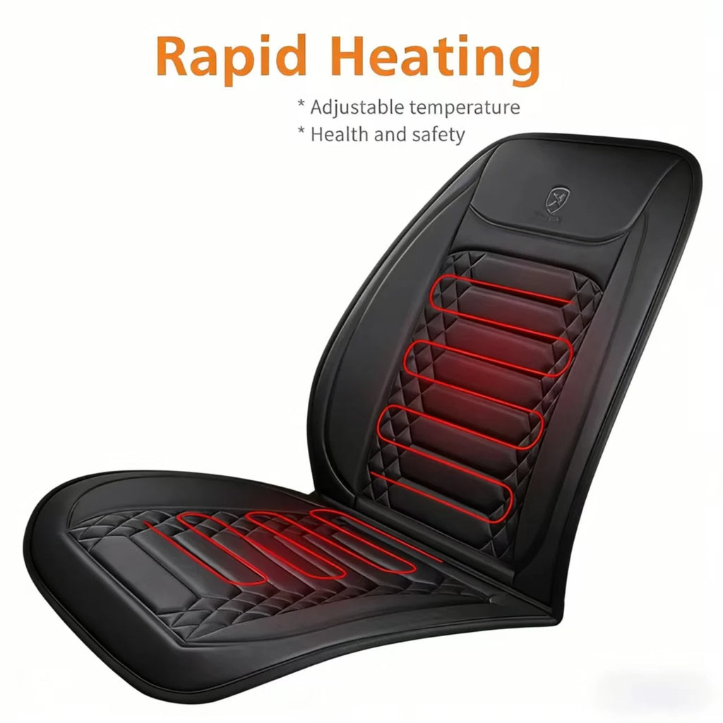 1/2pcs Winter Heated Car Seat Cover - 12V Heating
