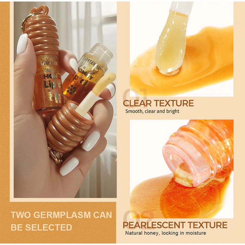 Honey Lip Balm - Longlasting Moisturizing With Transparent Pearlescent