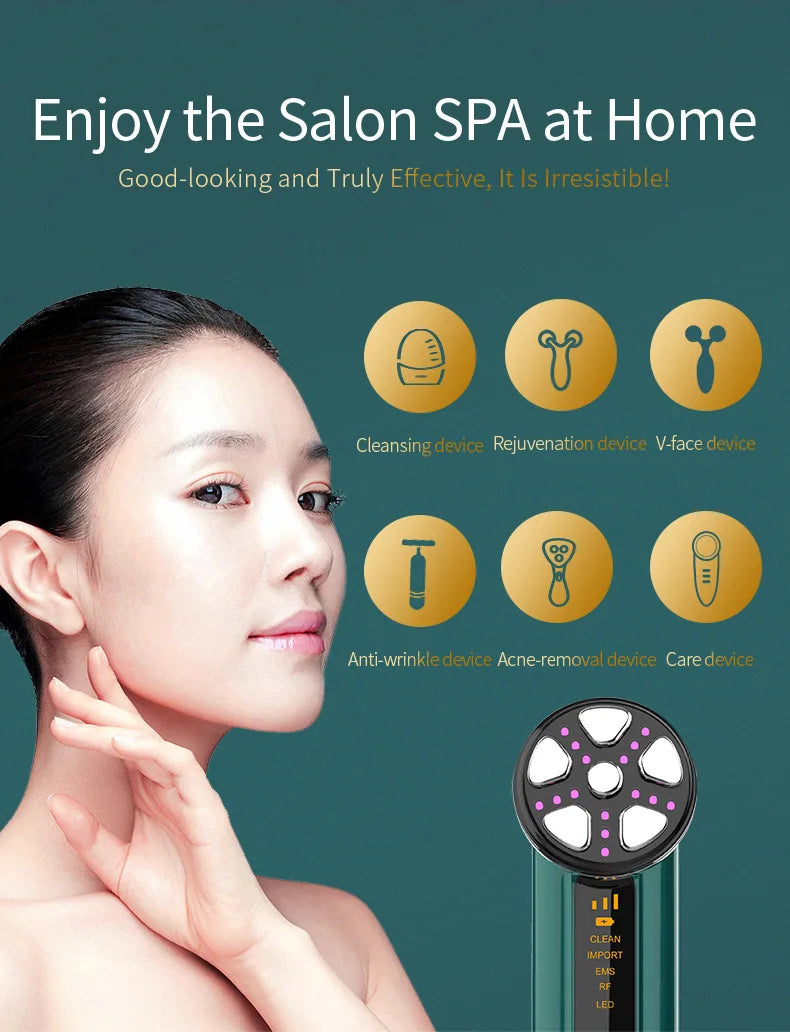 Microcurrent Facial & Neck Device - LED Photon Rejuvenation