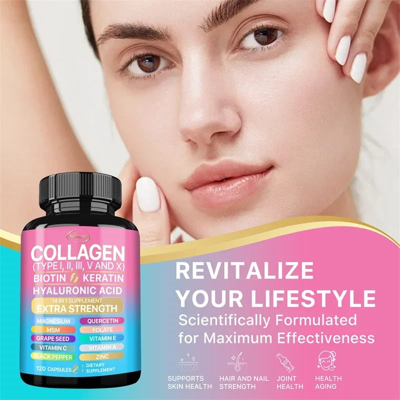 Collagen Supplement - Skin, Hair, Nails & Immune Support
