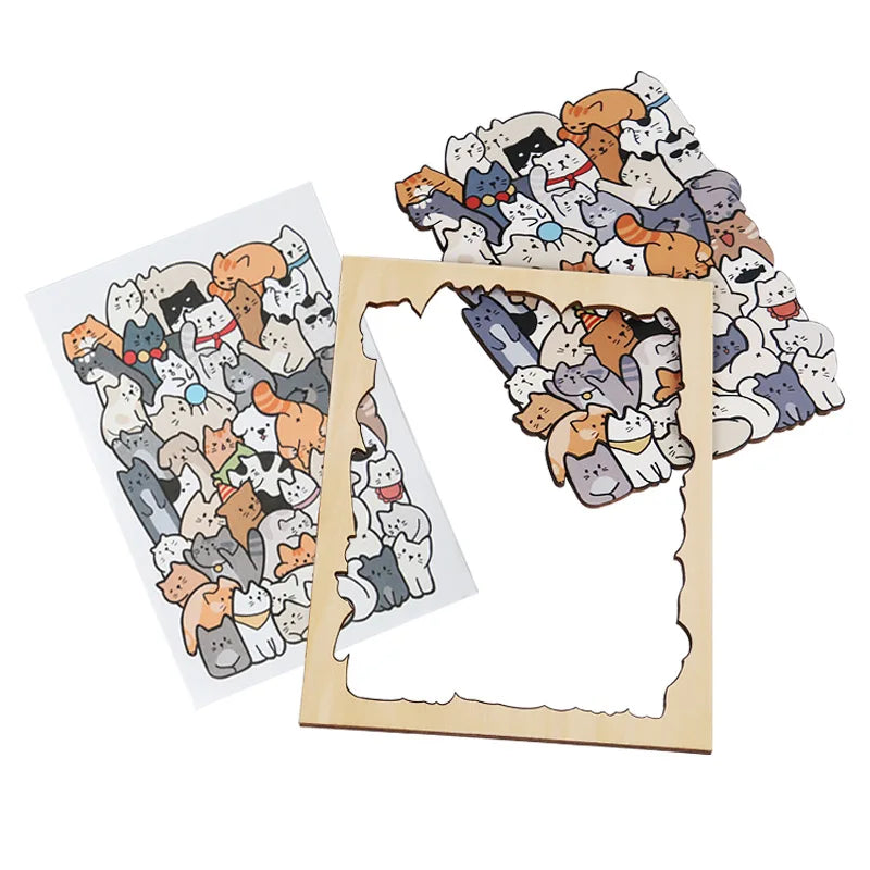 Wooden Animal-Shaped Puzzle