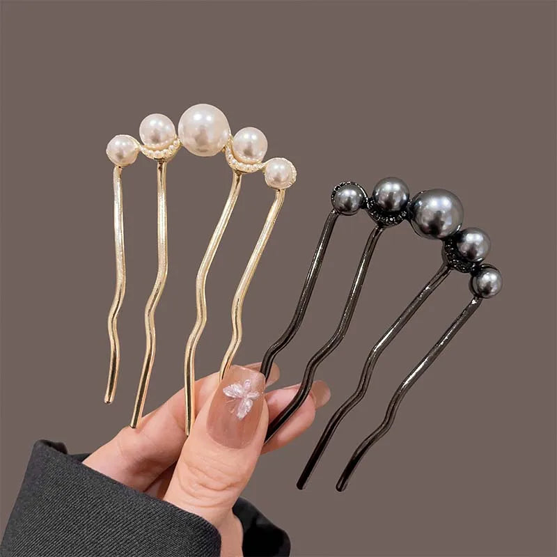 Vintage Pearl U-Shaped Hair Pins & Hair Forks – Bridal & Wedding Accessories